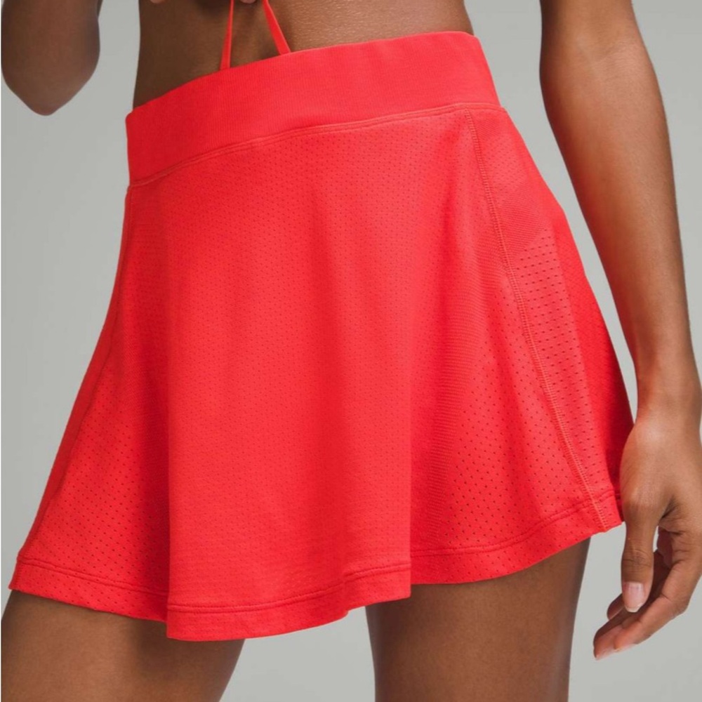 Lululemon Swiftly Tech High-Rise Skirt *Tennis Hot Heat / Red Glow Size 10
